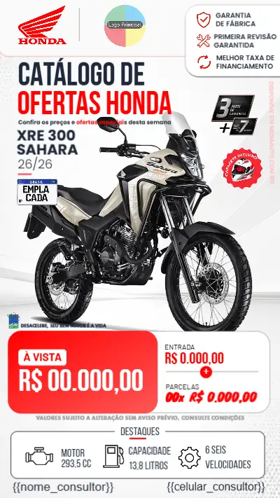 Catálogo Ofertas XRE 300 SAHARA
