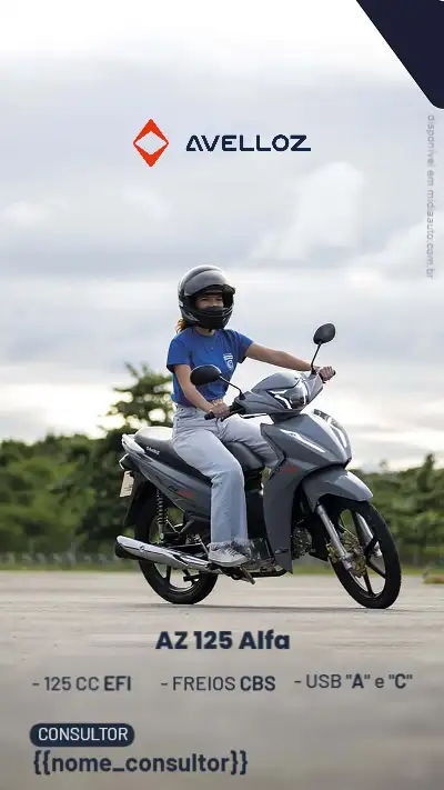 Ambiente C Motociclista Aveloz AZ125 ALFA